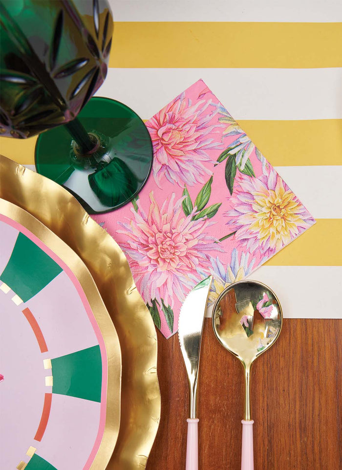 Dahlia Garden Cocktail Napkins/20pk