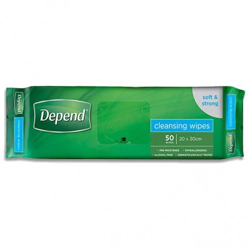 Depend Cleansing Wipes