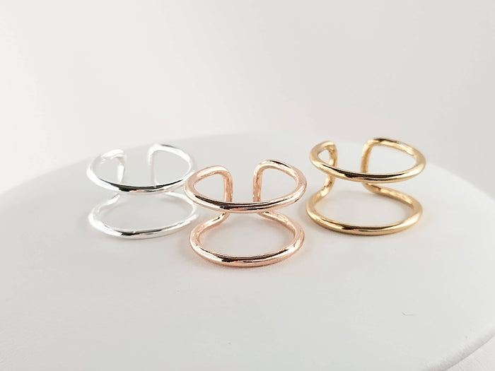 Double Band Ring: Silver