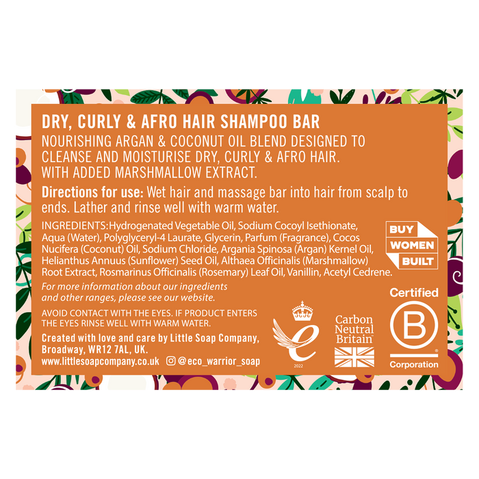 Eco Warrior Dry, Curly & Afro Hair Shampoo Bar 100g