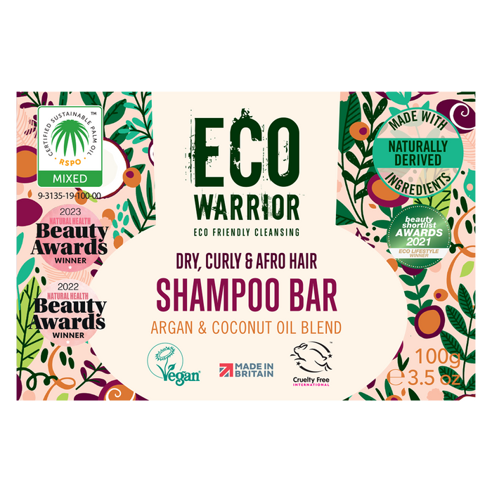 Eco Warrior Dry, Curly & Afro Hair Shampoo Bar 100g