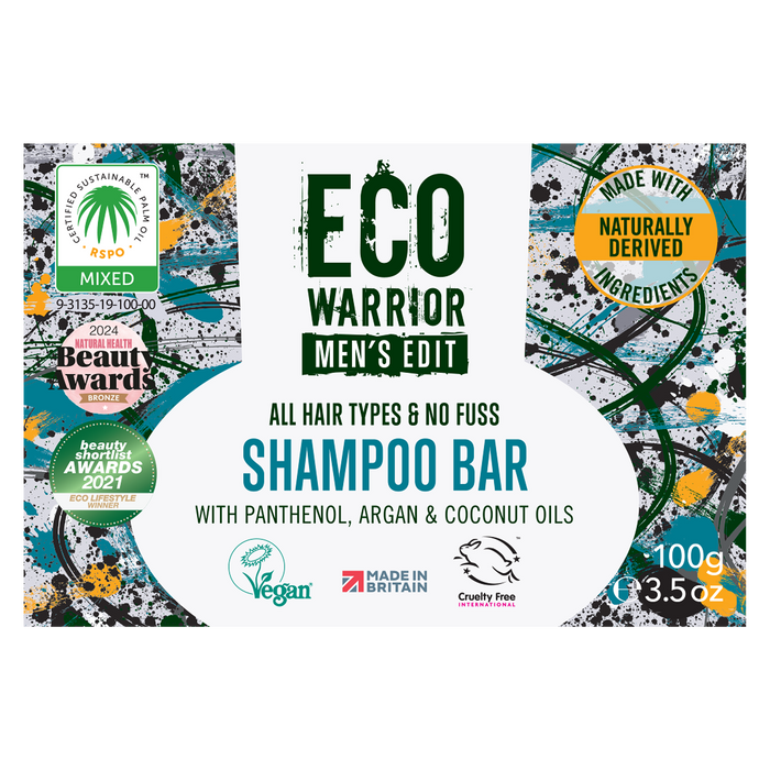 Eco Warrior Men's Edit Shampoo Bar 100g