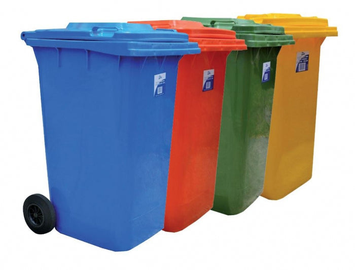 Edco 19400 Heavy Duty Bin With Wheels 240 Litre Blue