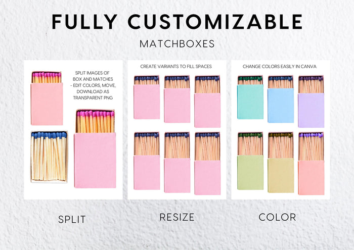 Editable Canva Template Matchbox Poster, Personalized Photo Collage Wall Art, Custom Anniversary Gift for Couples Wedding Engagement DIGITAL