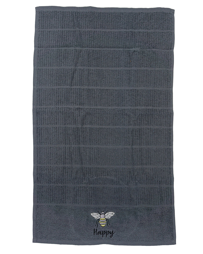 Embroidered 3pc Kitchen Towel Set - Bees