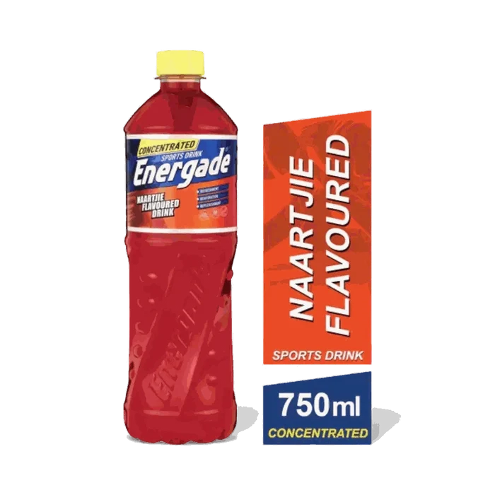 Energade Sports Drink Concentrate Naartjie 750ml bottle for hydration and electrolyte replenishment