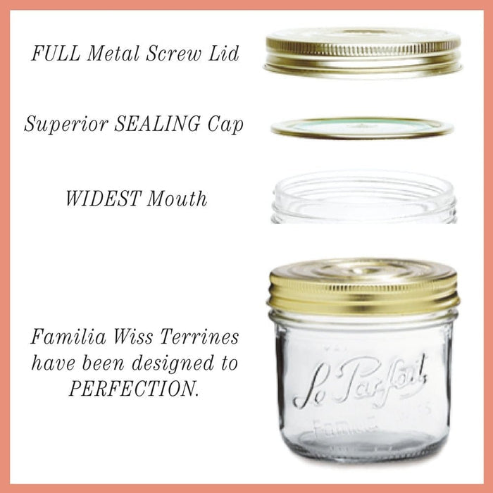 Le Parfait America Familia Wiss - Screw Lids