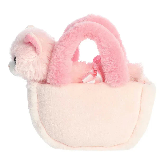 Fancy Pals Pastel Rainbow Carrier w/ Pink Cat