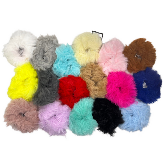 Faux Fur Scrunchies