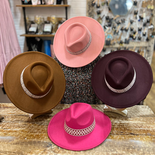 Felt Look Western Hat