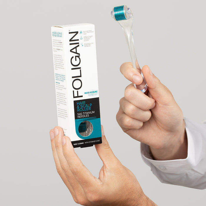 FOLIGAIN Hair & Scalp Roller 0.25 Titanium Needles - FOLIGAIN