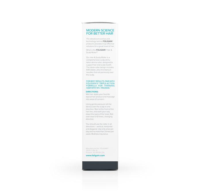 FOLIGAIN Hair & Scalp Roller 0.25 Titanium Needles - FOLIGAIN
