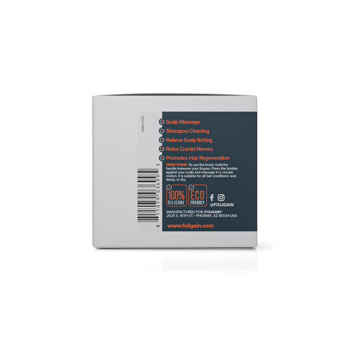 FOLIGAIN® Scalp Therapy Exfoliator & Massager in Black