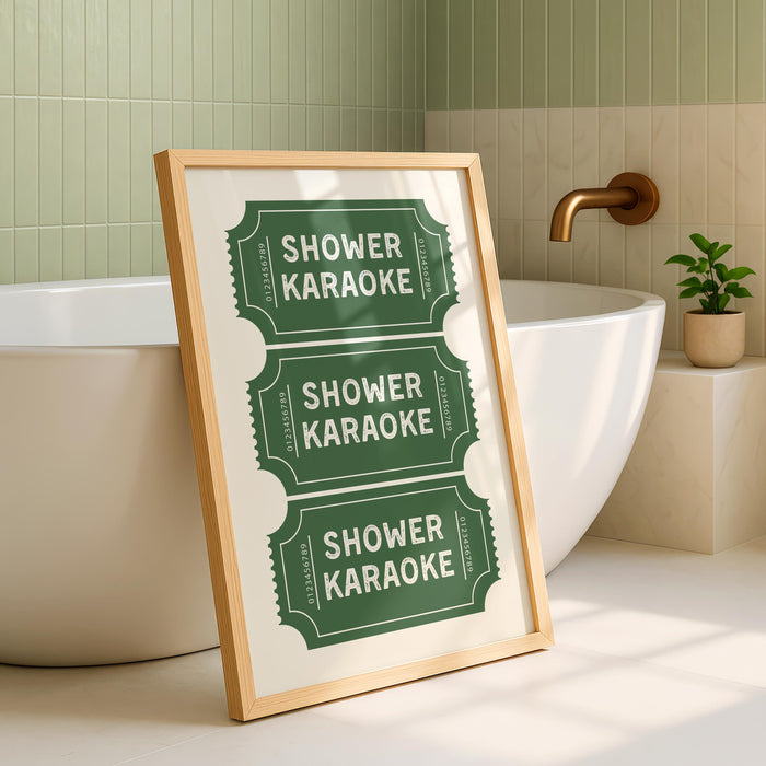 Funny Bathroom Wall Art Set of 3, Nice Bum Goose Print, Take a Seat Peach Poster, Shower Karaoke Tickets, Quirky Toilet Decor, DIGITAL