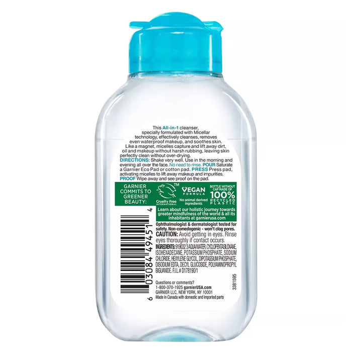 Garnier SkinActive Micellar Cleansing Water Waterproof Makeup Remover - 3.4 oz - 24 Pack
