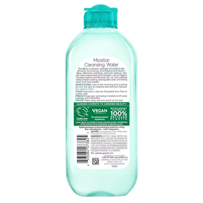 Garnier SkinActive Micellar Hyaluronic Acid + Aloe - 13.5 oz - 12 Pack