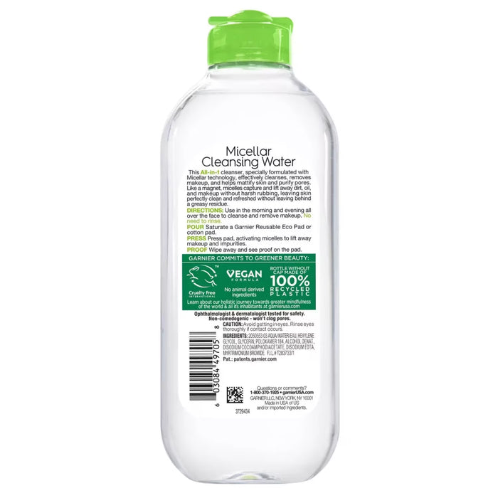 Garnier SkinActive Micellar Mattifying Water - 13.5 oz - 12 Pack