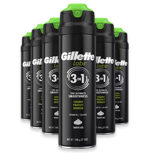 Gillette Labs Rapid Foaming Shave Gel - 7 oz - 6 Pack