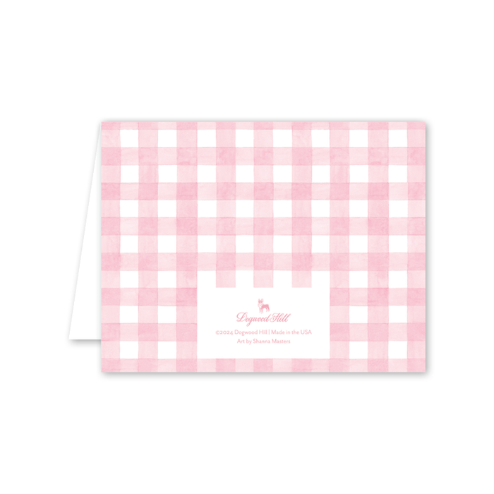 Gingham Baby Pink