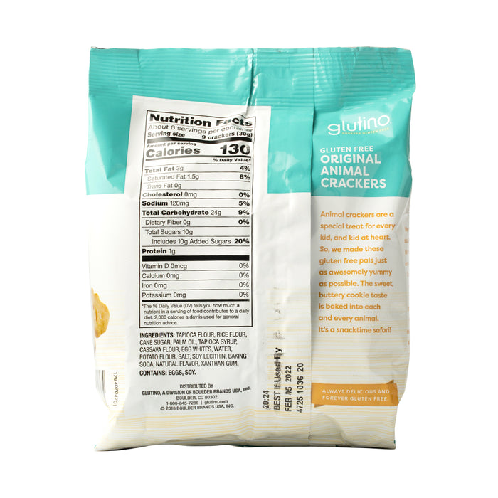 Glutino Gluten Free Original Animal Crackers 170g