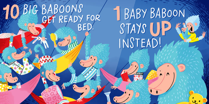 Good Night, Baboon! A Bedtime Counting Book by Sabrina Moyle