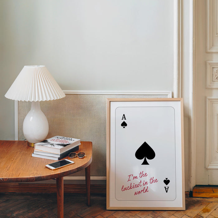 Good Times Wall Art Set, Playing Card Quote Print, Ace of Spades Poster, Red Lips Art, Modern Bar Decor, Romantic Statement Prints