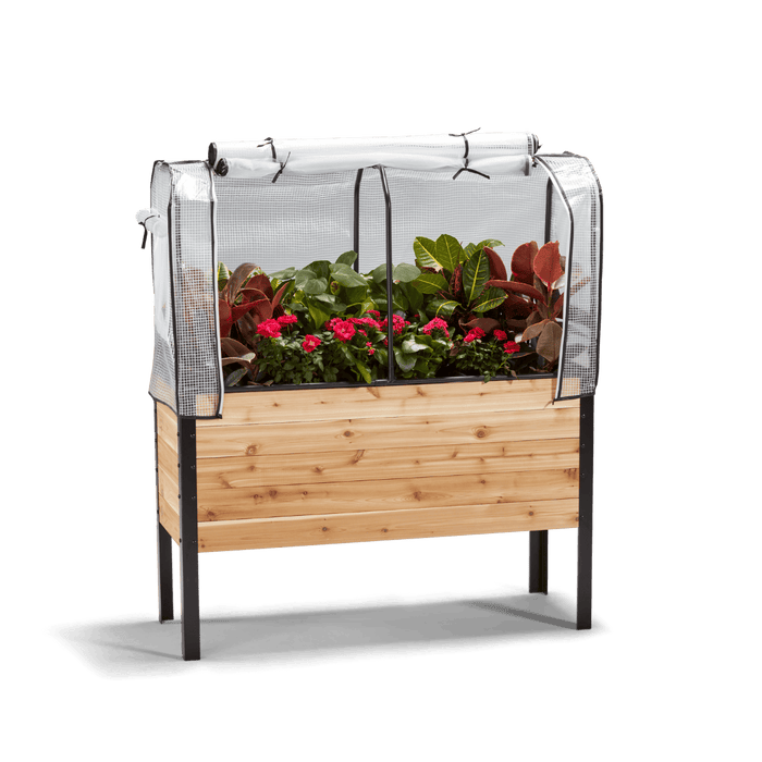 Cedar Planters Greenhouse Cover