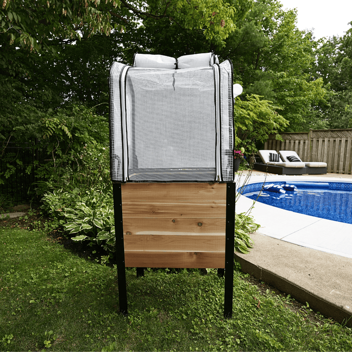 Cedar Planters Greenhouse Cover