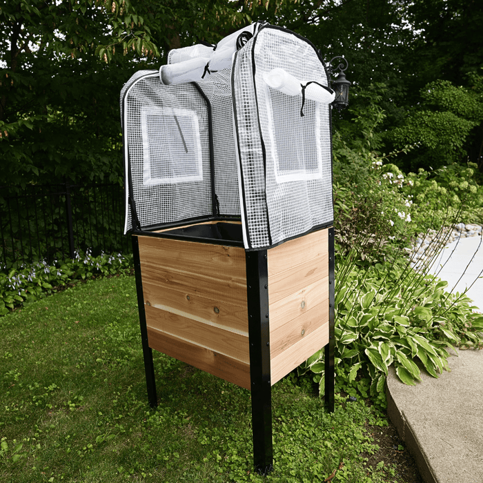 Cedar Planters Greenhouse Cover