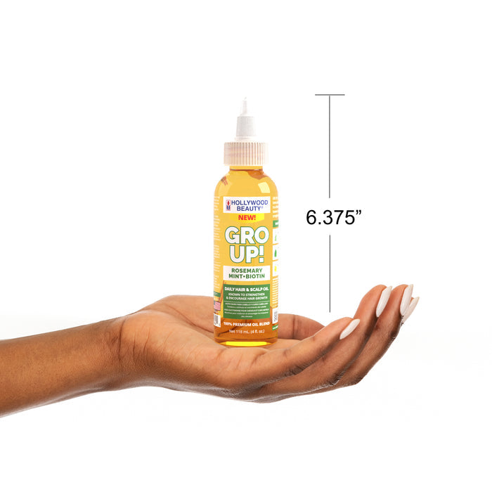 Gro Up! Rosemary, Mint + Biotin Daily Skin & Scalp Oil - 4 fl oz