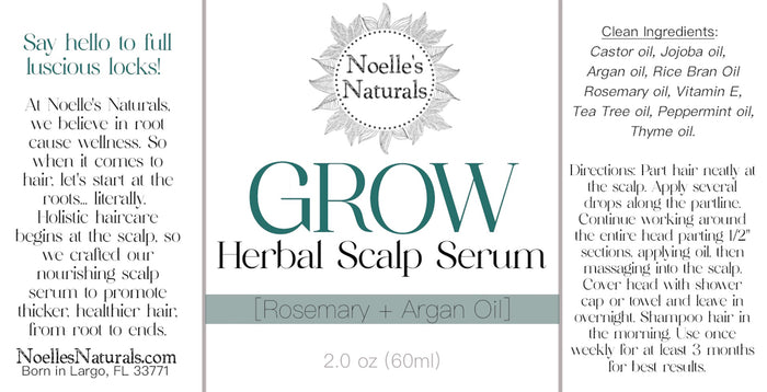 Grow Herbal Scalp Serum [Rosemary + Argan Oil]