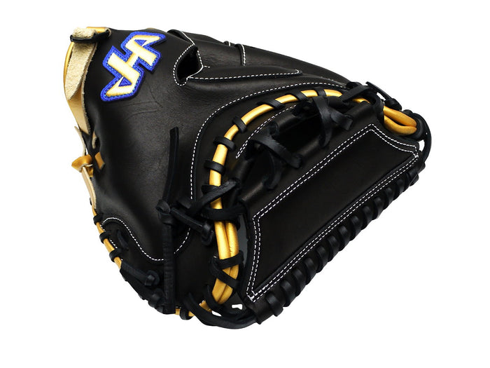 HATAKEYAMA Pro 33.5 inch Viper Flash Catcher Mitt - Black/Gold