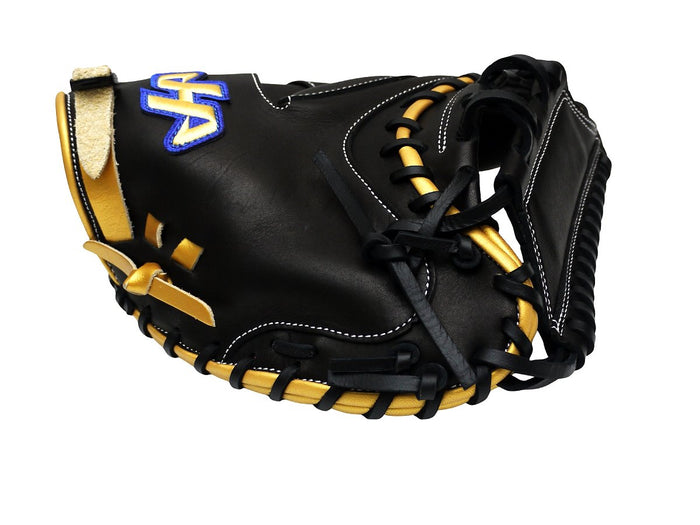 HATAKEYAMA Pro 33.5 inch Viper Flash Catcher Mitt - Black/Gold