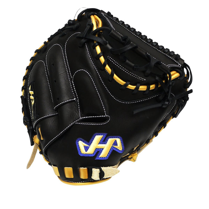 HATAKEYAMA Pro 33.5 inch Viper Flash Catcher Mitt - Black/Gold