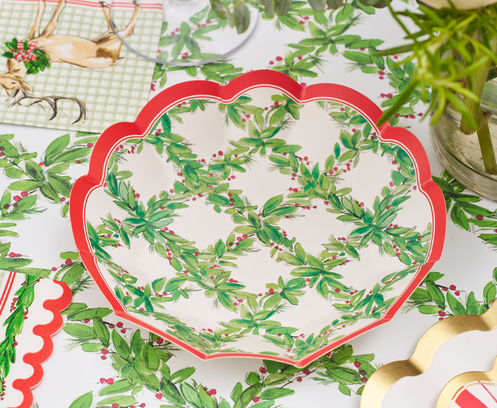 Holly Berry Appetizer/Dessert Bowls/8pk