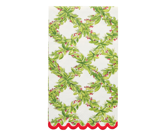 Holly Berry Guest Towels/20pk
