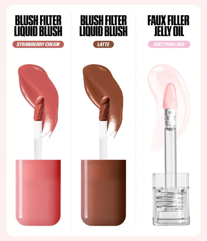 Huda Beauty Habibti Lip & Cheeks Best Sellers Kit Bronze Nudes