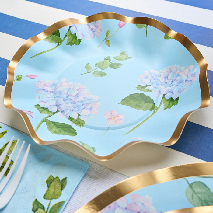 Hydrangea Foil Appetizer/Dessert Bowls (8pk)