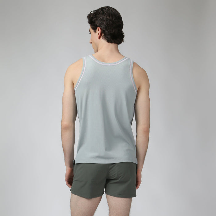 Ice Stone Blue Tempo Training Tank - Parke & Ronen