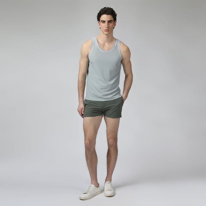 Ice Stone Blue Tempo Training Tank - Parke & Ronen