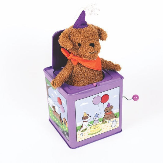 Jack Rabbit Creations Birthday Puppy Jack-in-the-Box
