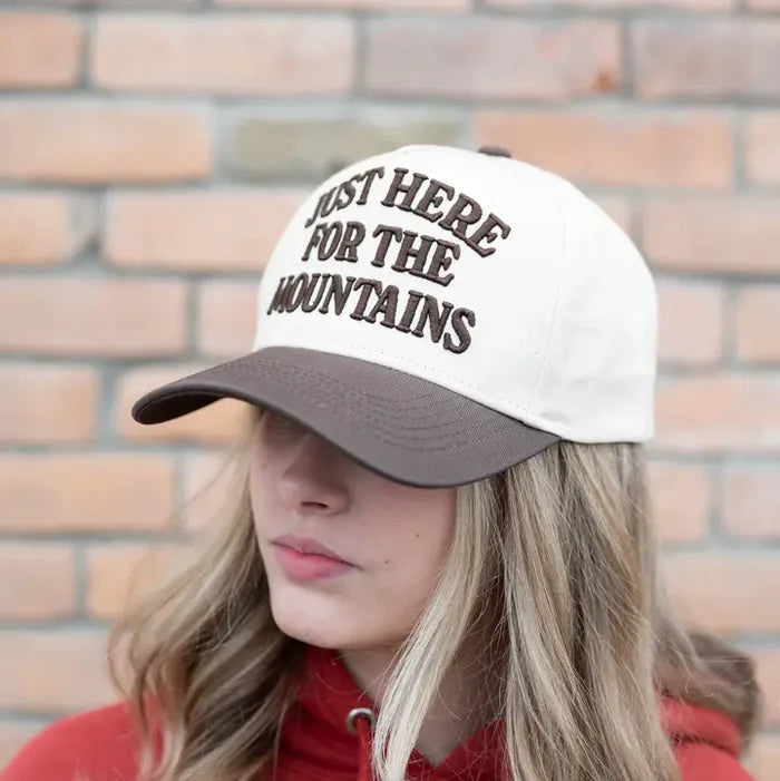 Just Here For The Mountains Hat