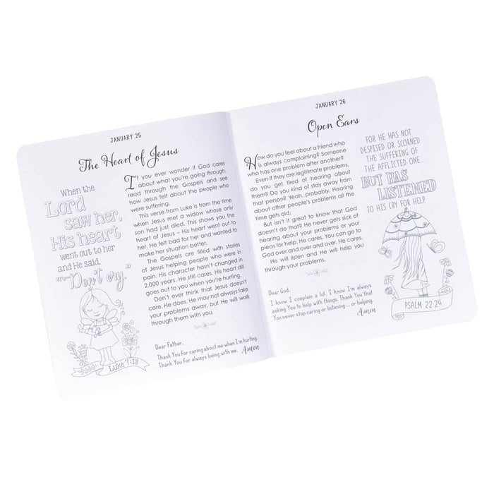 Kid Book Illustrated Devotional For Girls Softcover