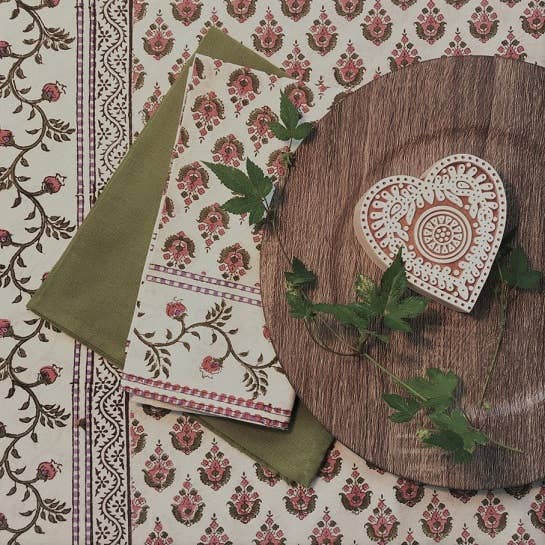 Kiran Block Print Napkins Set of 4