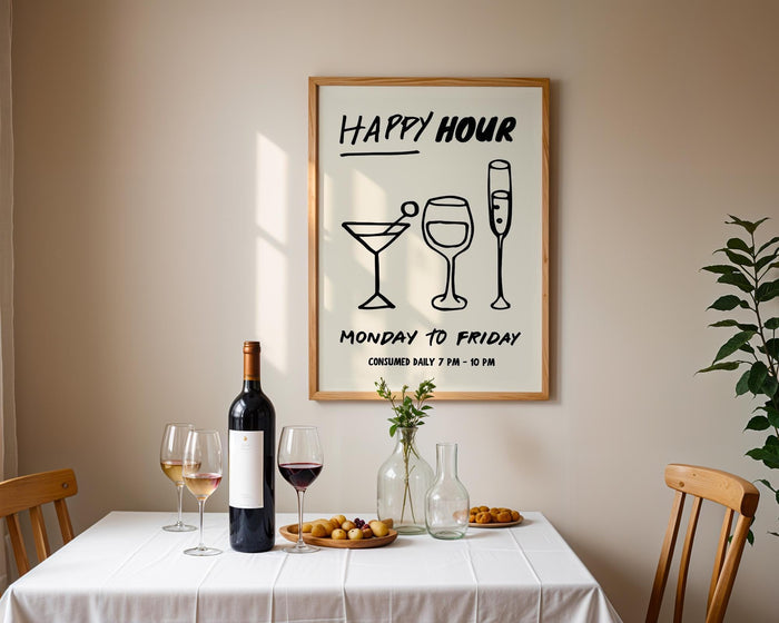 Kitchen Wall Art Set of 3, Pasta Lover Club Print, Buon Appetito Poster, Happy Hour Bar Art, Funny Dining Room Decor, Digital Download