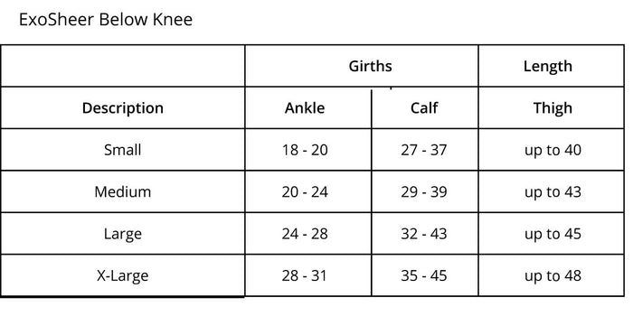 L & R ExoSheer Knee High 20-30mmHg - Compression Level: Firm 20-30 MmHg - Female - Knee