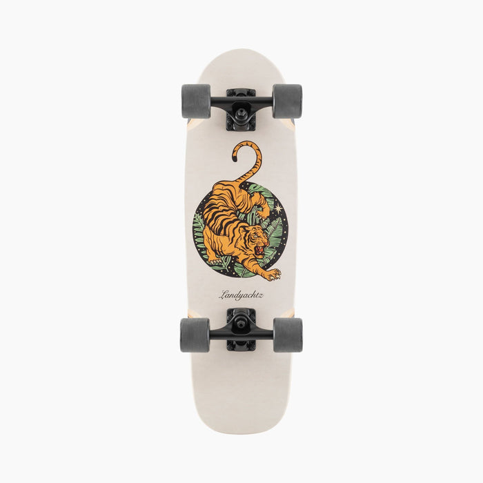 LANDYACHTZ DINGHY BLUNT FENDER PAPER TIGER SKATEBOARD CRUISER COMPLETE 28.5"