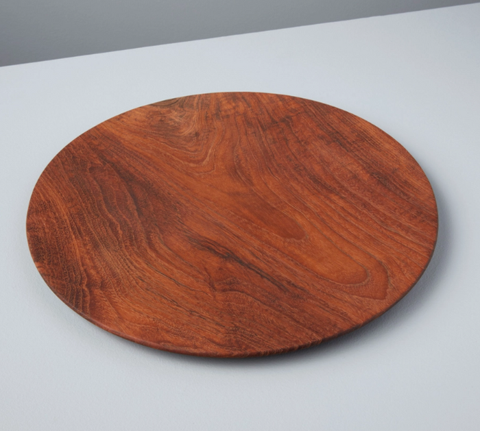 Large Teak Round Plate