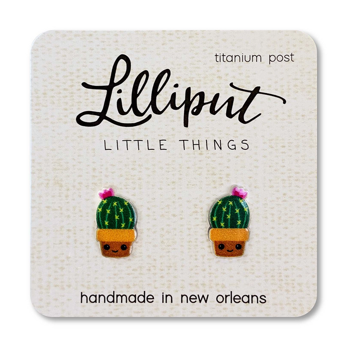 Lilliput Little Things Earrings - Cactus
