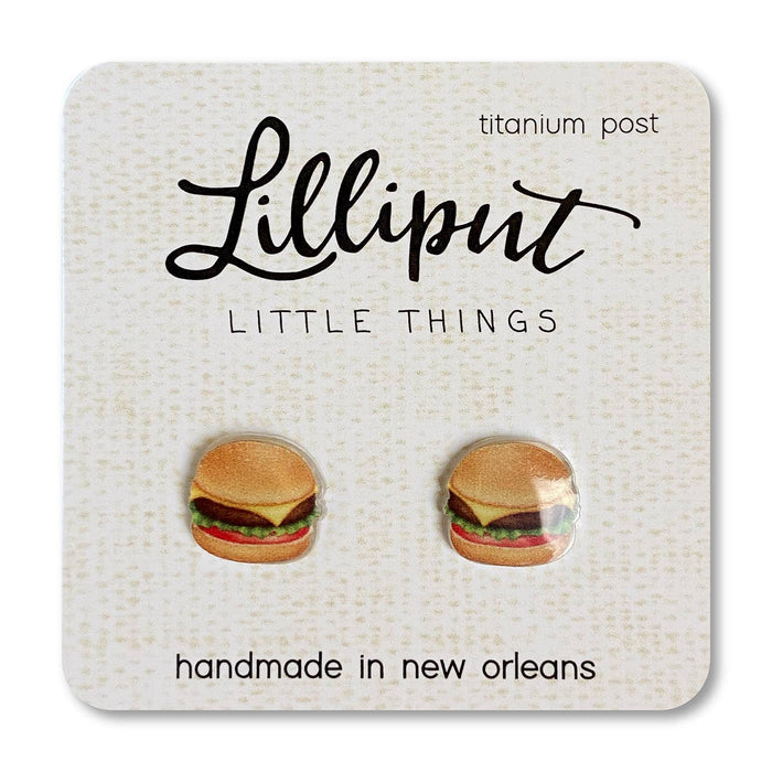 Lilliput Little Things Earrings - Cheeseburgers